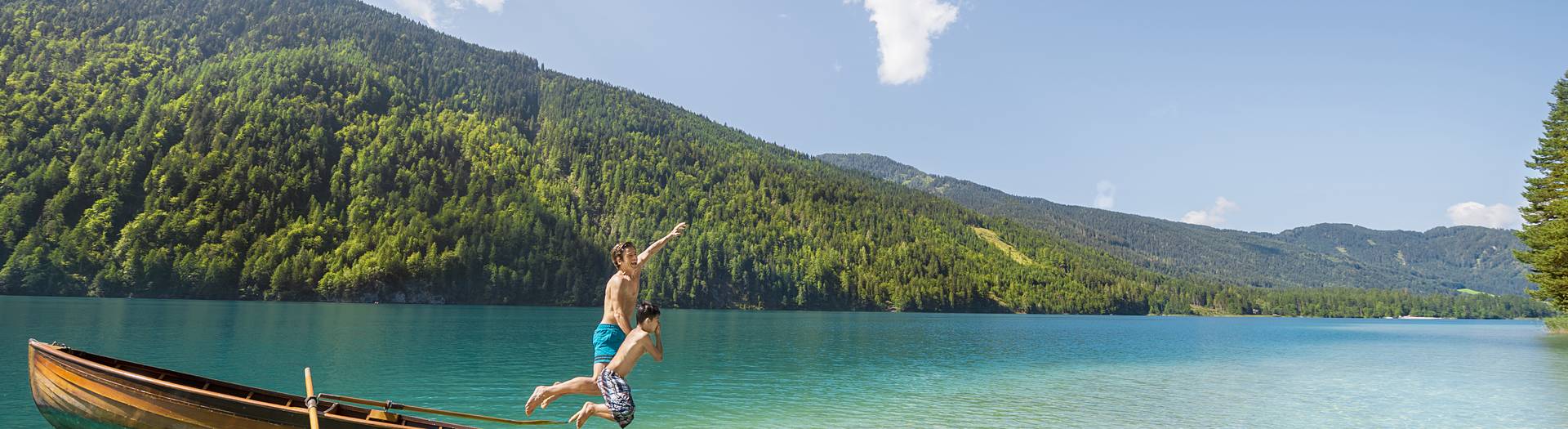 Badespaß am Weissensee