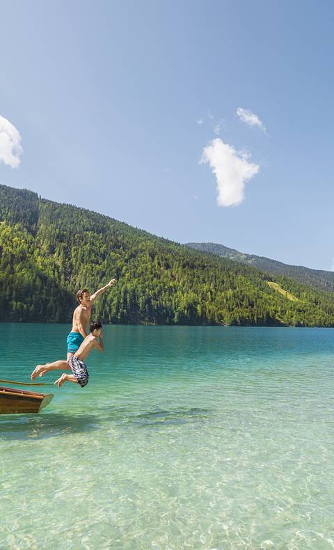 Badespaß am Weissensee