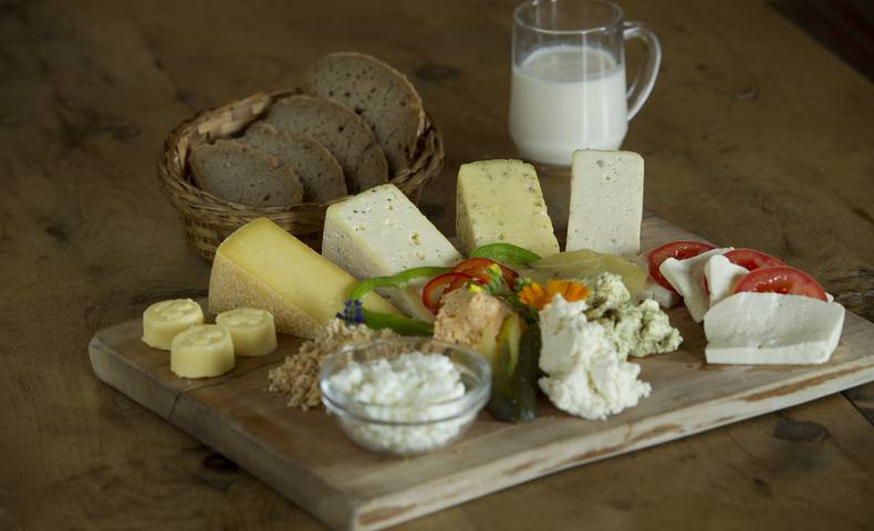 Almkäse auf der Alexanderhütte