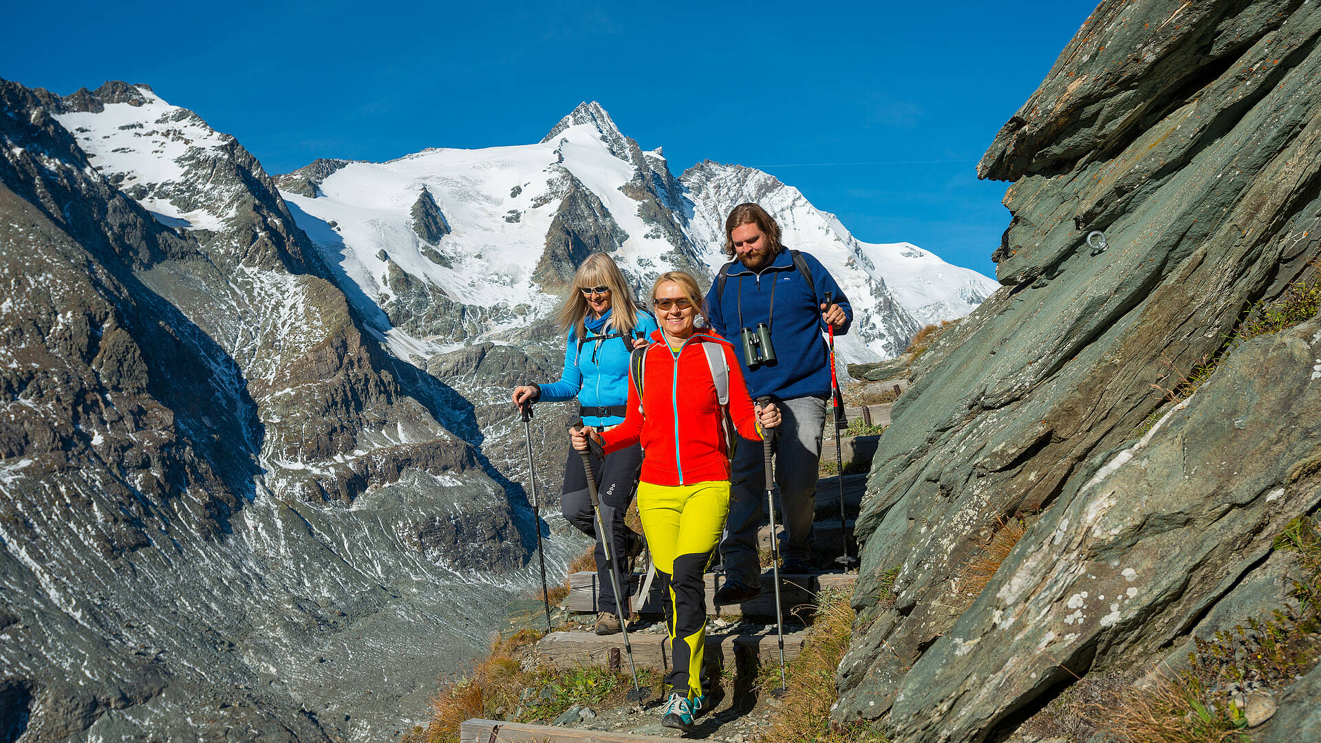 Wandern im Angesicht des Großglockners in der Nationalpark-Region Hohe Tauern