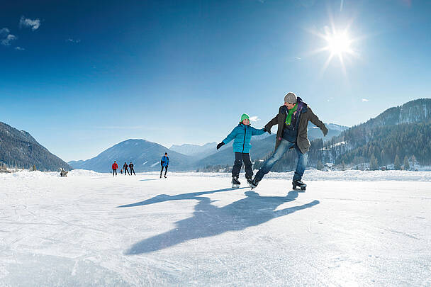 Weissensee Eislaufen