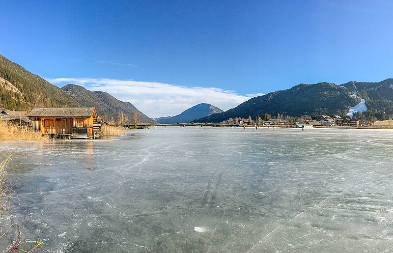 Eislaufen am Weissensee