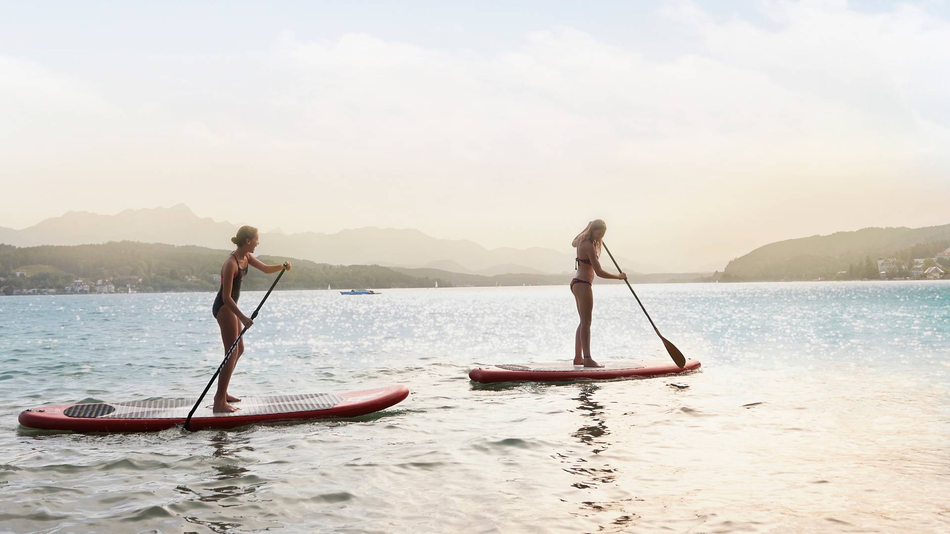 <p>Stand up paddling Wörthersee</p>