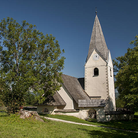 Grafenstein bei Klagenfurt am Wörthersee mit der Kirche St. Anna zu Saager