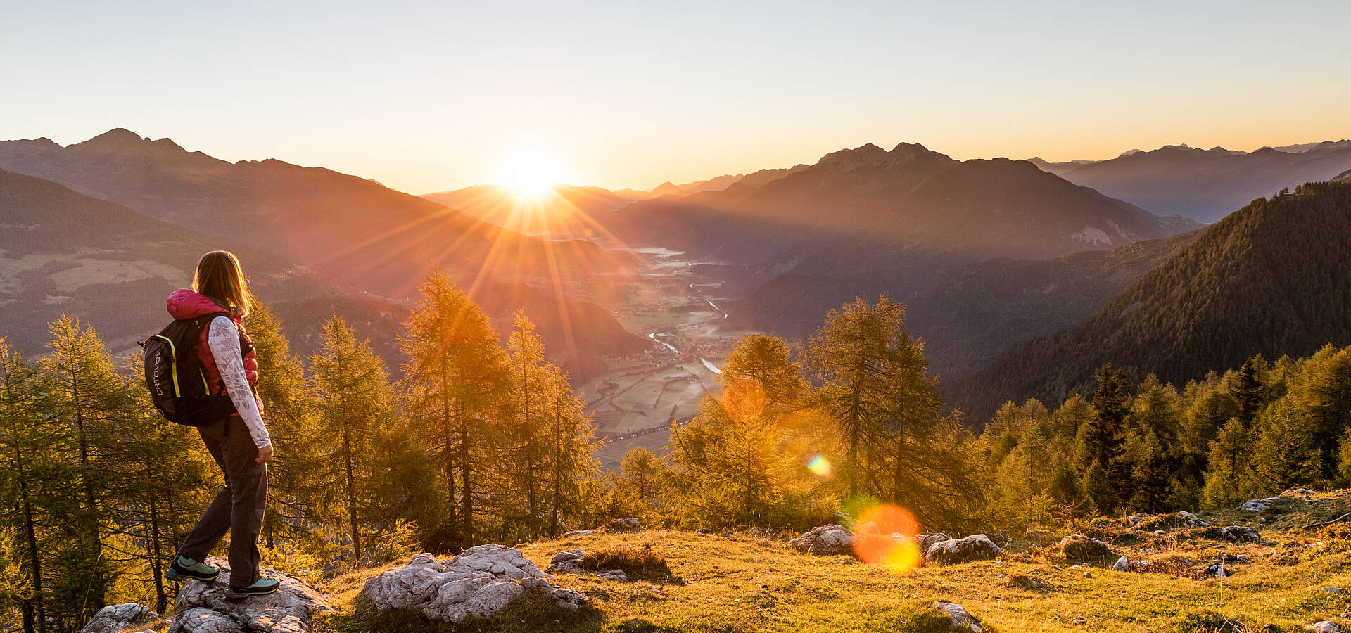Herbst im Drautal beim Wandern 