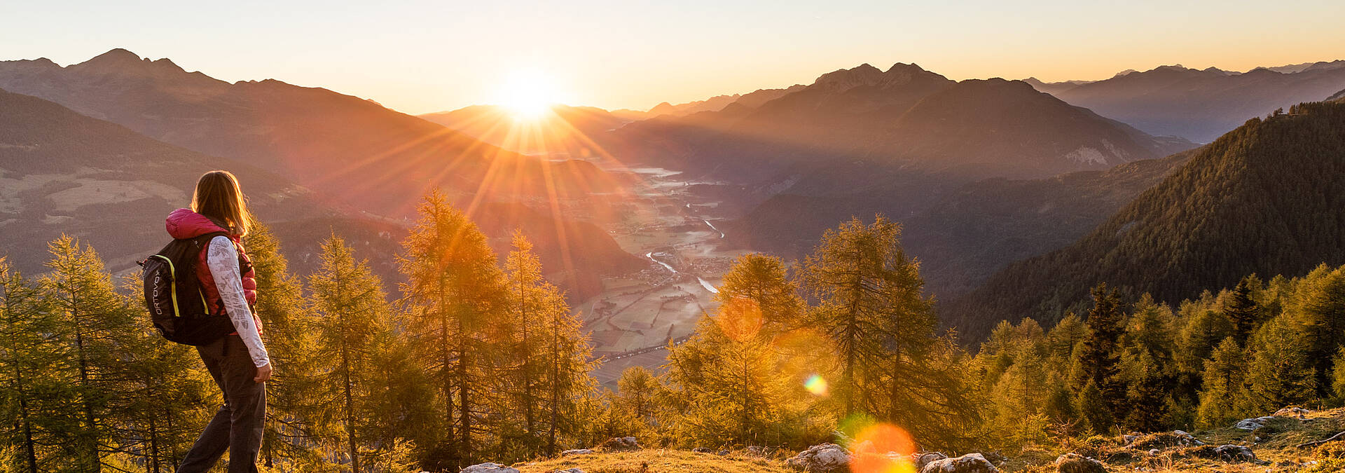 Herbst im Drautal beim Wandern 