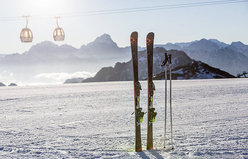 Falkensteiner Sonnenalpe Nassfeld_Ski im Schnee