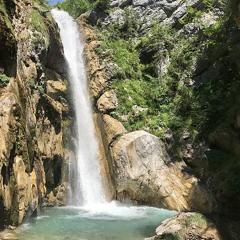 Tschaukofall in der Tscheppaschlucht 