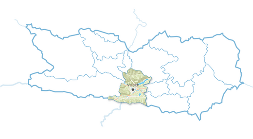 Villach Region map