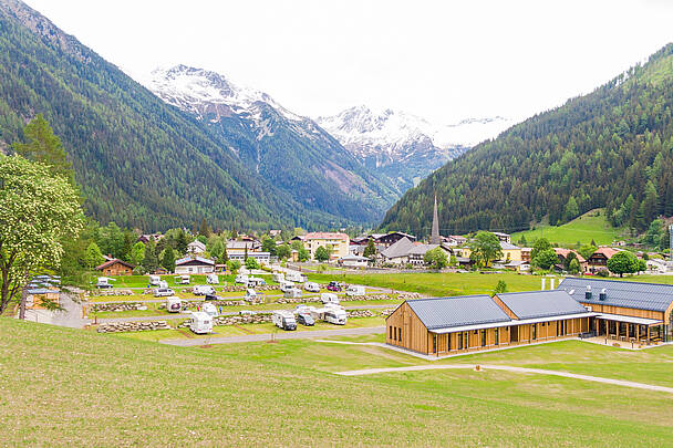 Ausblick vom Hochoben Camping in Mallnitz