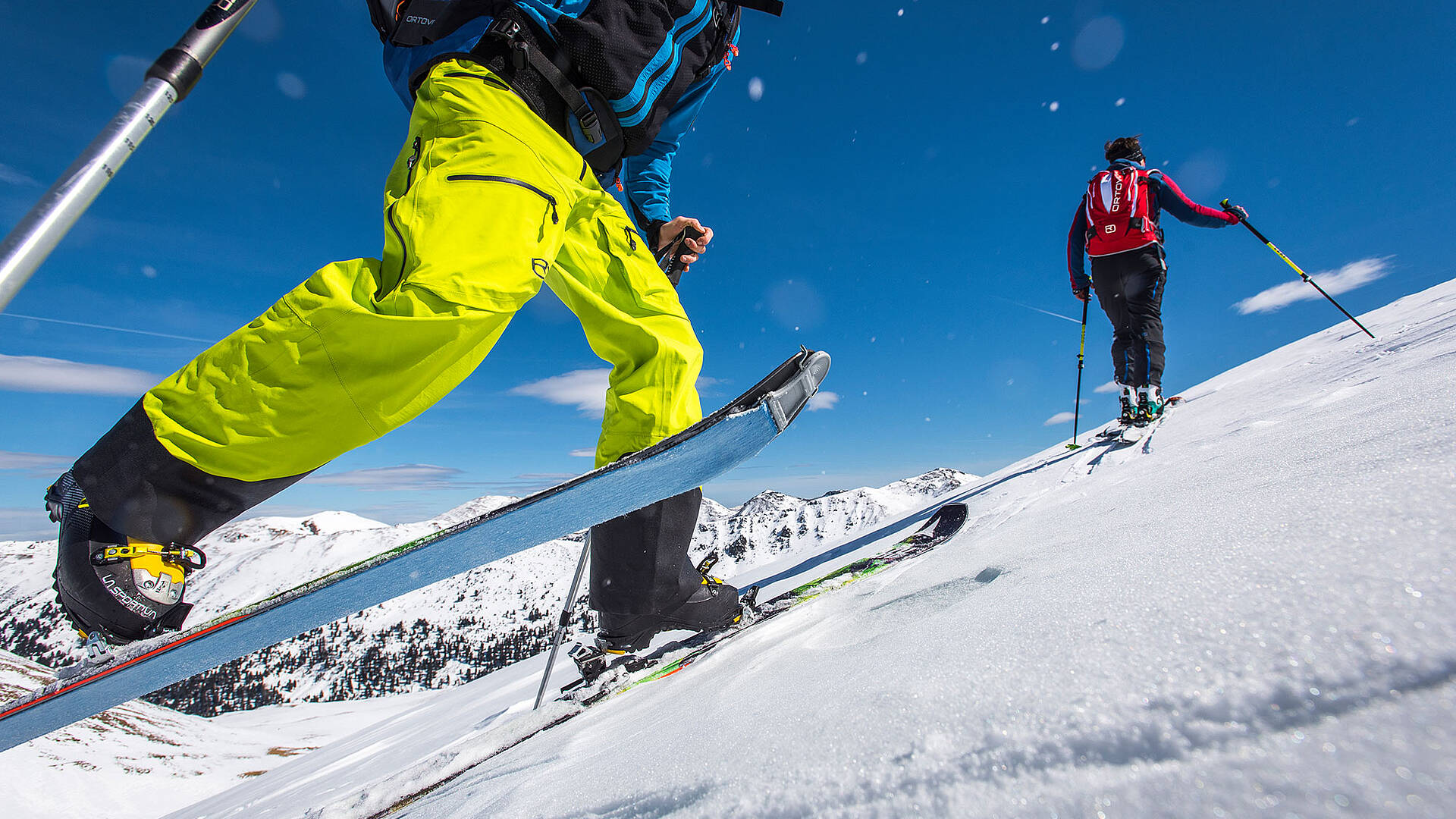 Nockberge Trail Spitzkehrentechnik Skitourengehen