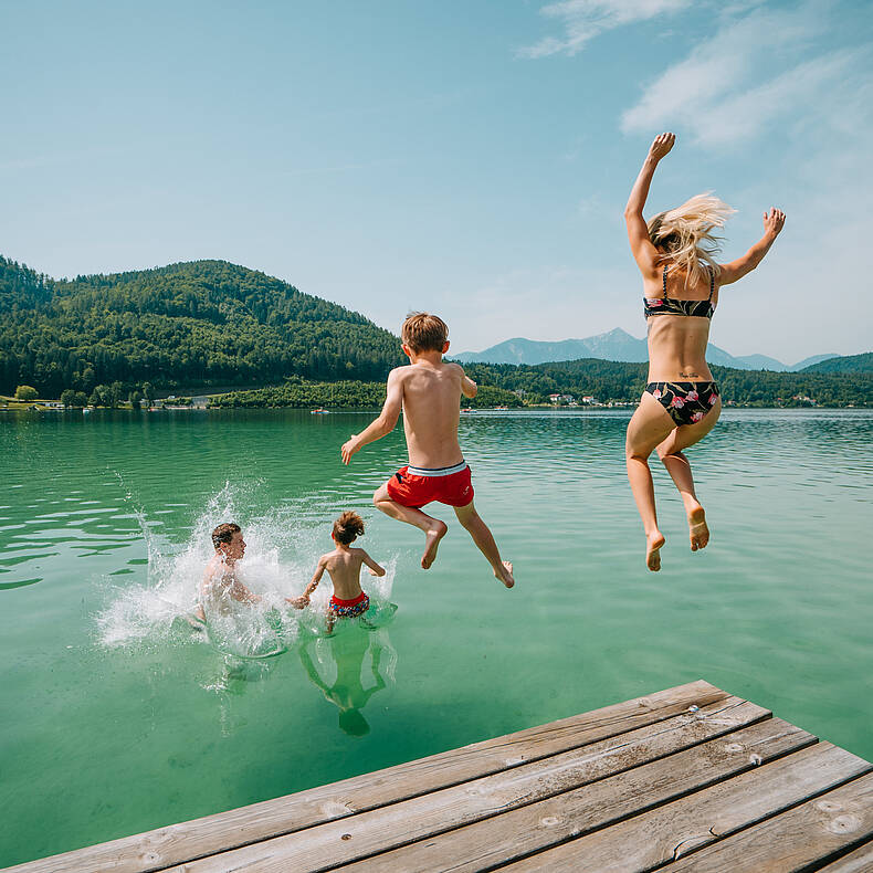 Klopeiner See - Südkärnten - Baden Familie Sommer