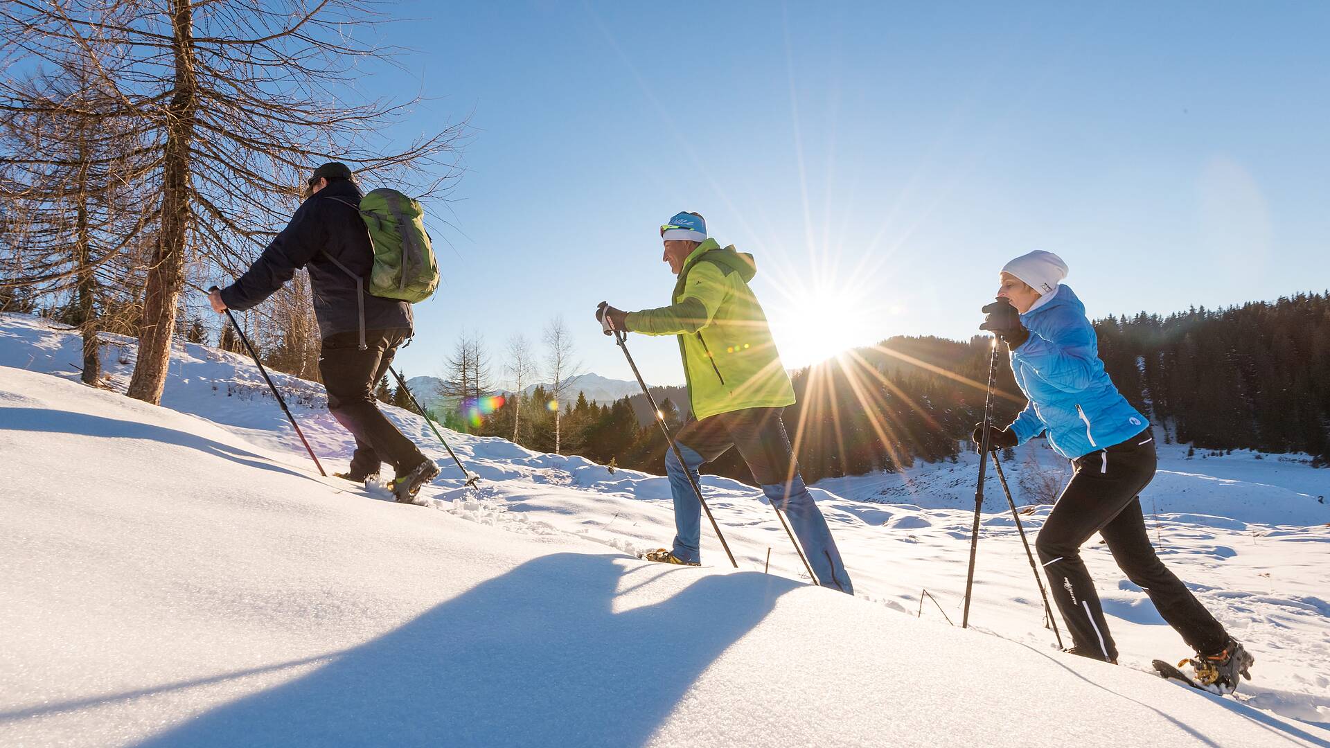 Neusacher Moser_Schneeschuhwandern am Weissensee