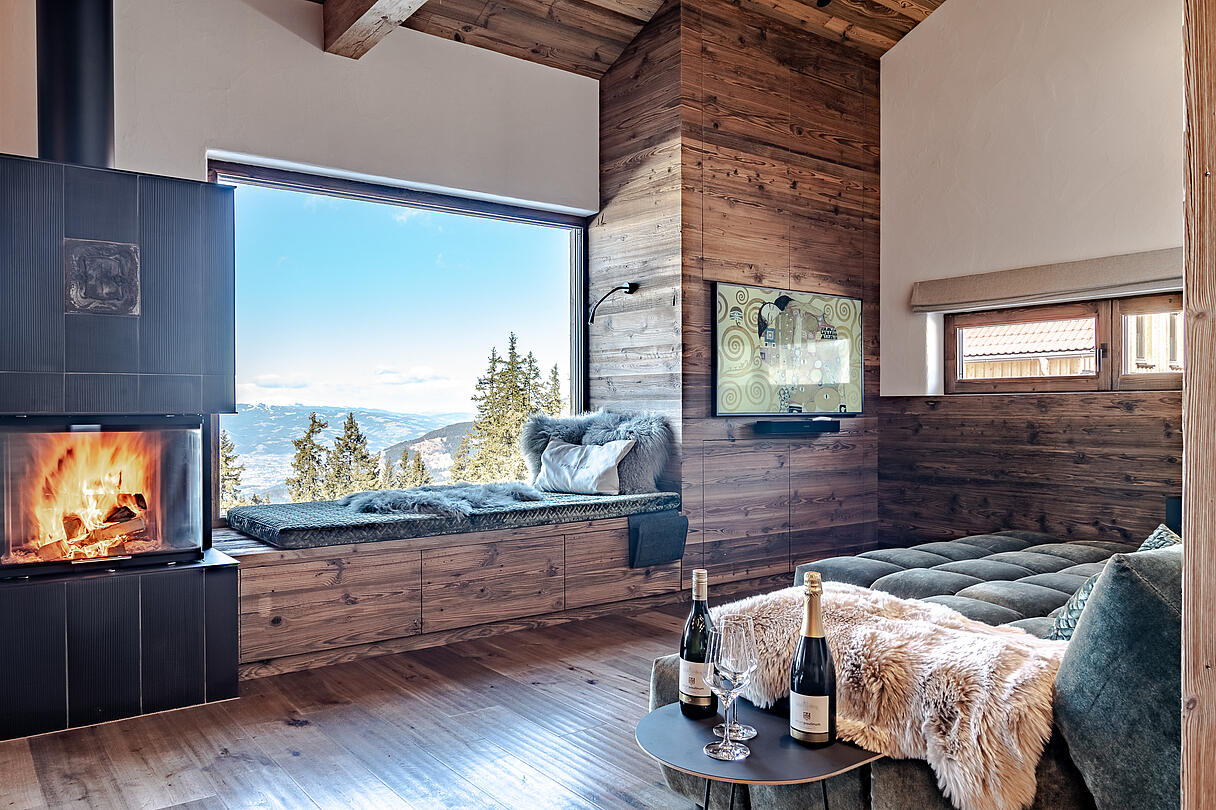 Brandlalm Chalets Wohnraum