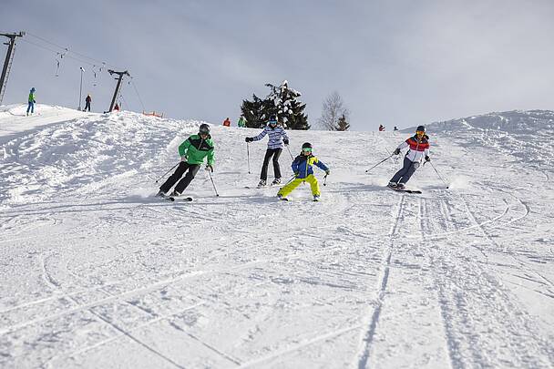 Neusacher Moser_Skifahren am Weissensee