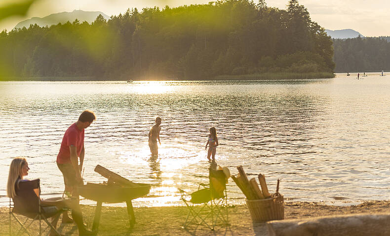 Camping am Faaker See mit der Familie