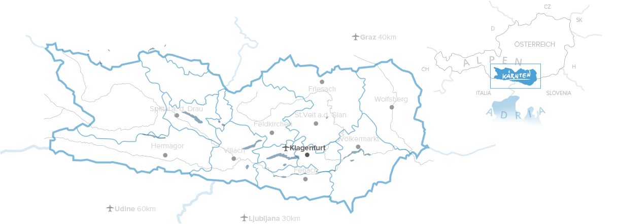 Mapa Austrii